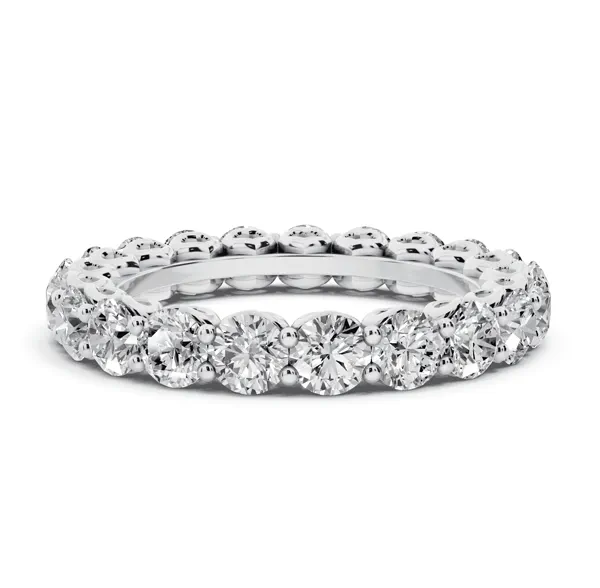 Sculpted Heart Lab Diamond Eternity Ring (2.50 ct. tw.)
