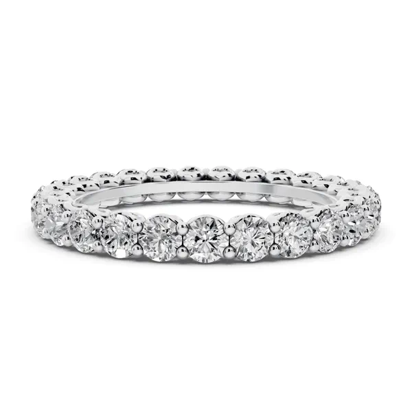 Sculpted Heart Lab Diamond Eternity Ring (1.50 ct. tw.)