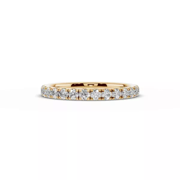 Signature Hearts & Arrows Pavé Lab Euroshank Wedding Band (½ ct. tw.)