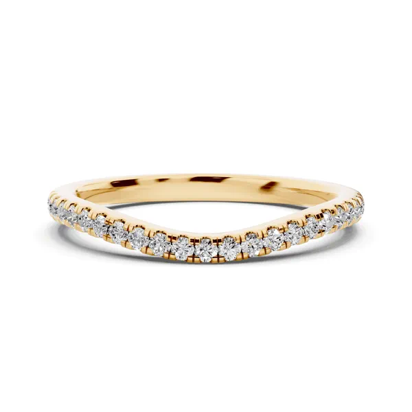 Madison Lab Pavé Curved Wedding Band