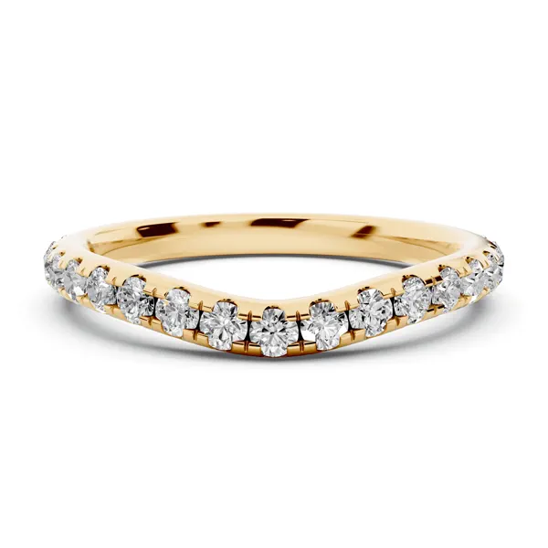 Capri Curved Lab Diamond Wedding Band (0.55 ct. tw.)
