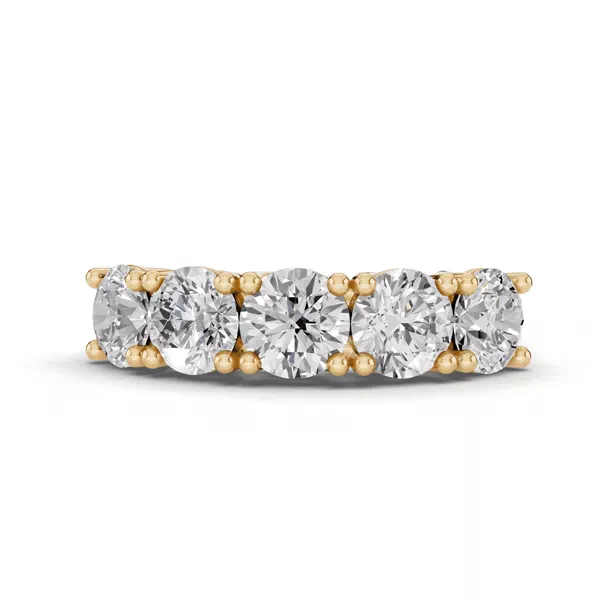 Signature Hearts & Arrows  Trellis Five-Stone Lab Diamond Band (3.00 ct. tw.)