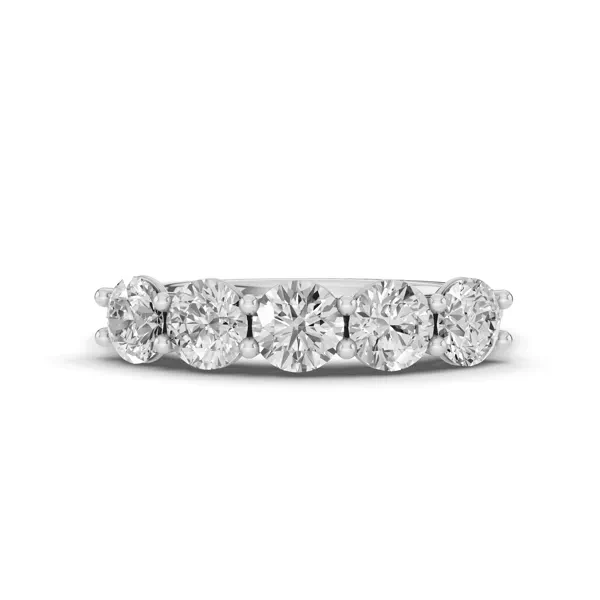 Signature Hearts & Arrows  U-Prong Five-Stone Lab Diamond Band (1.50 ct. tw.)