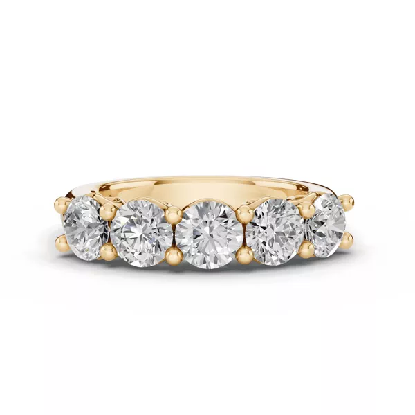 Sculpted Heart 5-Stone Lab Diamond Band (2.00 ct. tw.)