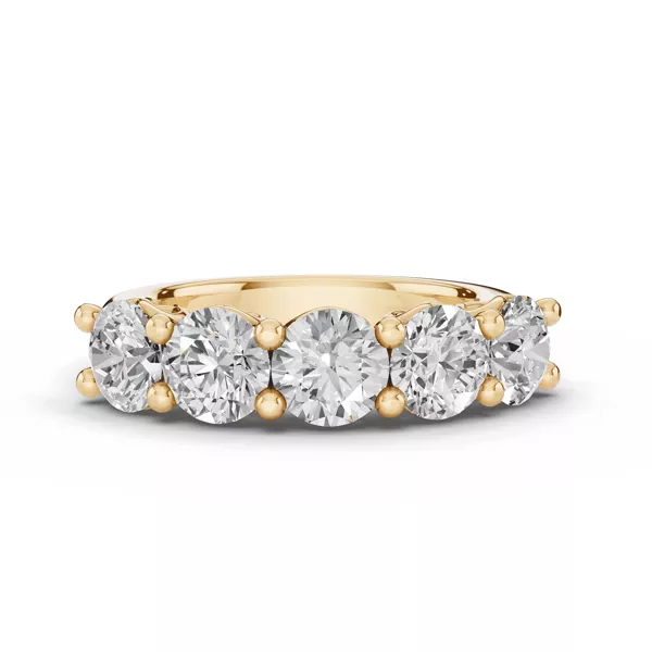 Sculpted Heart 5-Stone Lab Diamond Band (3.00 ct. tw.)