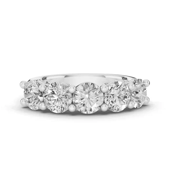 Sculpted Heart 5-Stone Lab Diamond Band (3.00 ct. tw.)