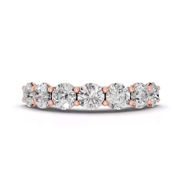 Signature Hearts & Arrows  U-Prong Seven-Stone Lab Diamond Band (2.50 ct. tw.)