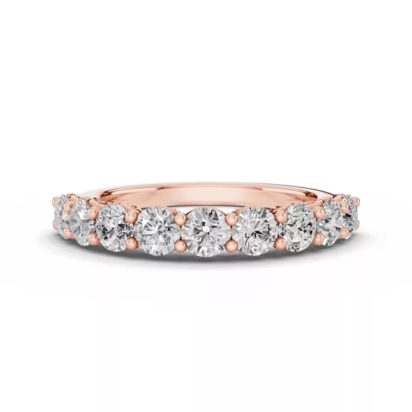 Sculpted Heart 9-Stone Lab Diamond Band (1.00 ct. tw.)