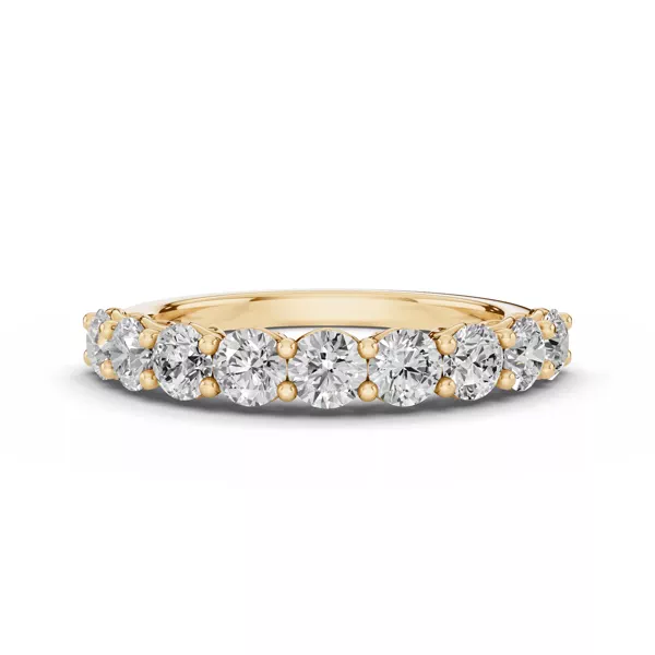 Sculpted Heart 9-Stone Lab Diamond Band (1.00 ct. tw.)