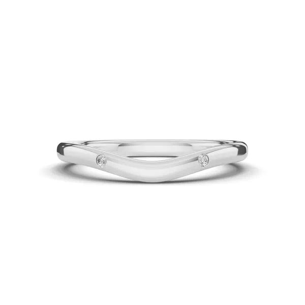 Tradition Contour Diamond Accent Band (1.8mm)