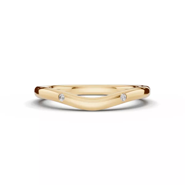 Tradition Contour Diamond Accent Band (1.8mm)