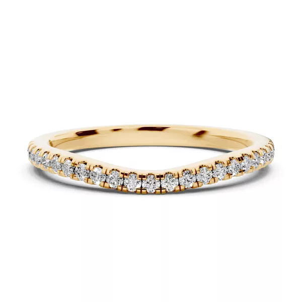 Madison Pavé Curved Band