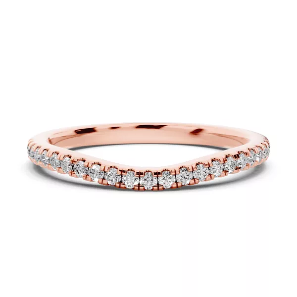 Madison Contoured Pavé Band