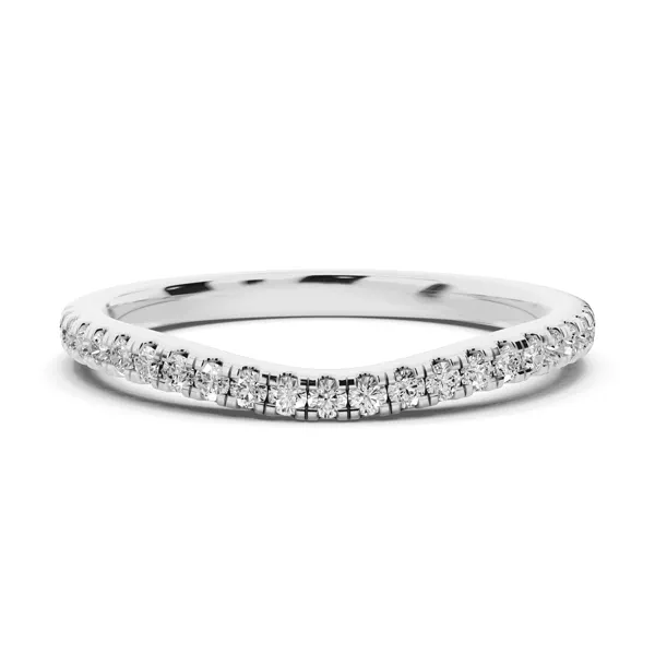 Madison Contoured Pavé Band