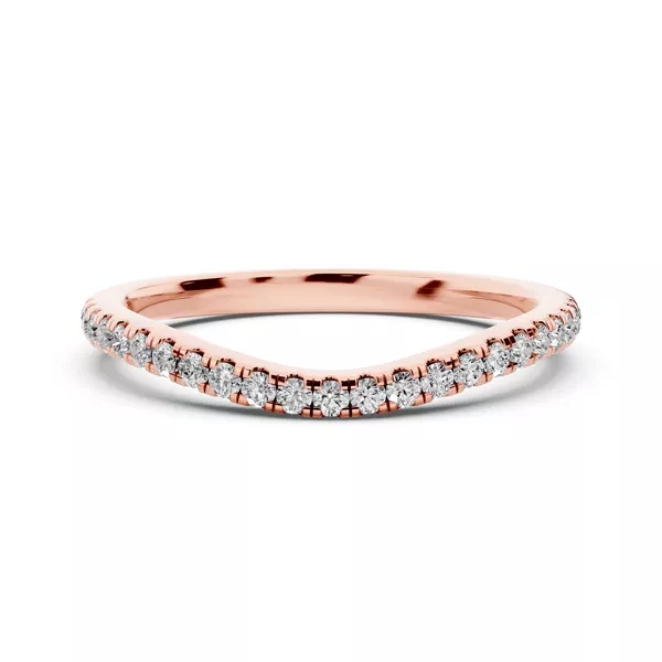 Madison Pavé Contoured Band