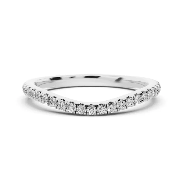 Madison Pavé Contoured Band