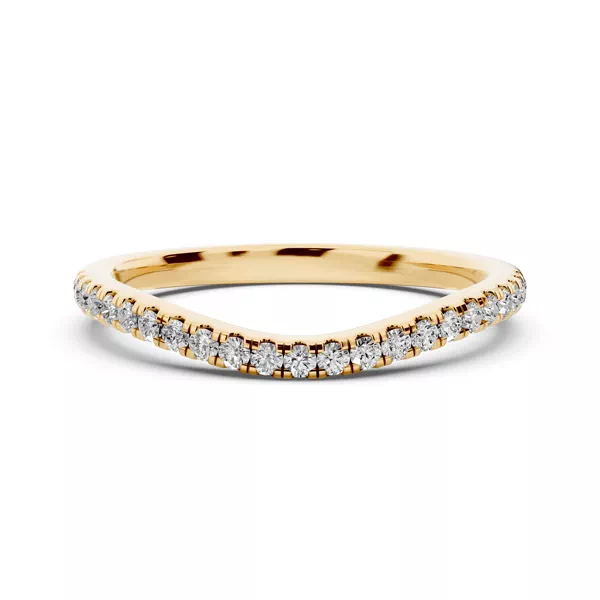 Madison Pavé Contoured Band