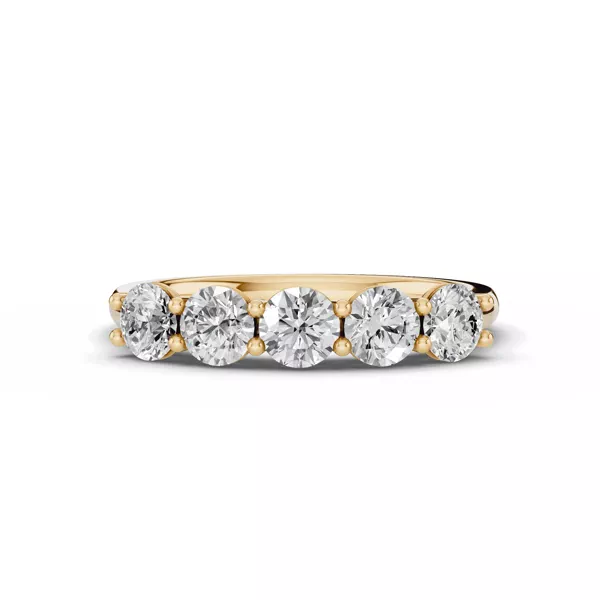 Signature Hearts & Arrows  U-Prong Five-Stone Diamond Band (1.00 ct. tw.)