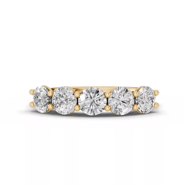 Signature Hearts & Arrows  U-Prong Five-Stone Diamond Band (1.50 ct. tw.)