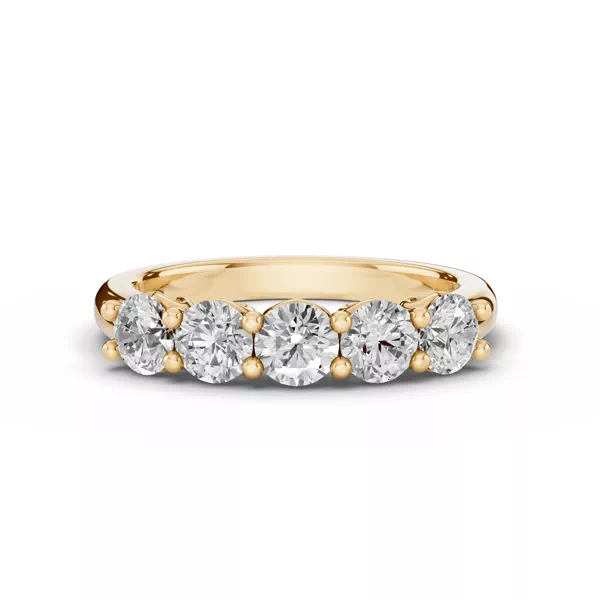 Sculpted Heart 5-Stone Diamond Band (1.00 ct. tw.)