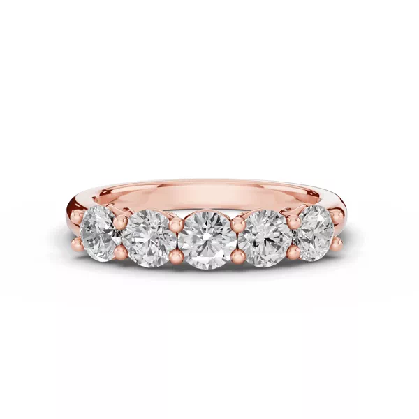 Sculpted Heart 5-Stone Diamond Band (1.00 ct. tw.)