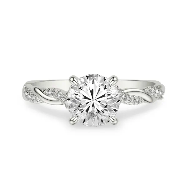Kayleigh Lab Diamond Twist 1.50 ct. Round Lab Engagement Ring