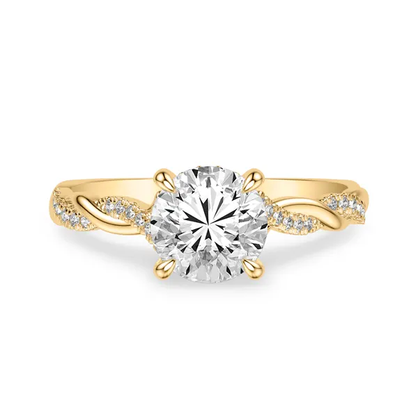 Kayleigh Lab Diamond Twist 1.50 ct. Round Lab Engagement Ring