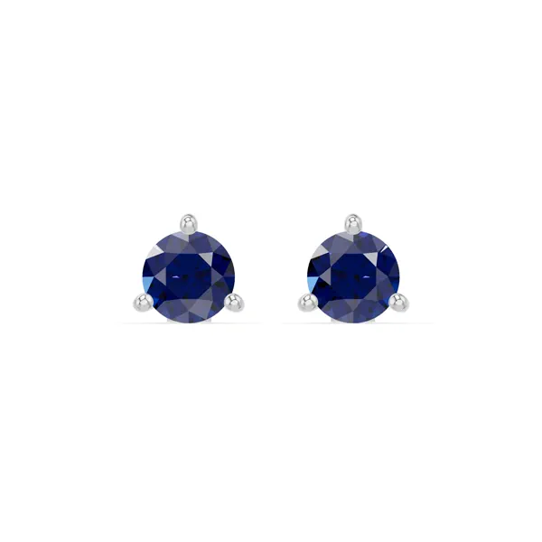 Sapphire Martini Stud Earrings (4mm)