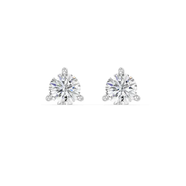 Lab Diamond Martini Stud Earrings (4mm)