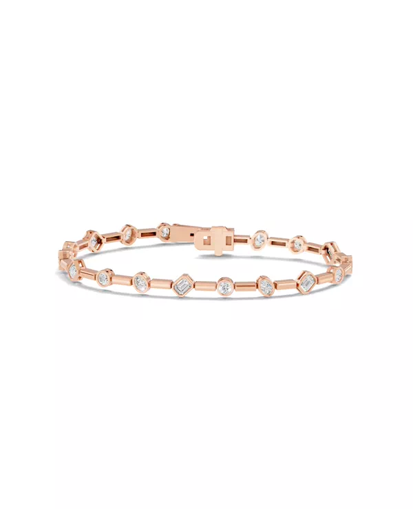 Mixed-Shape Bezel Bar Lab Diamond Bracelet (2.80 ct. tw.)
