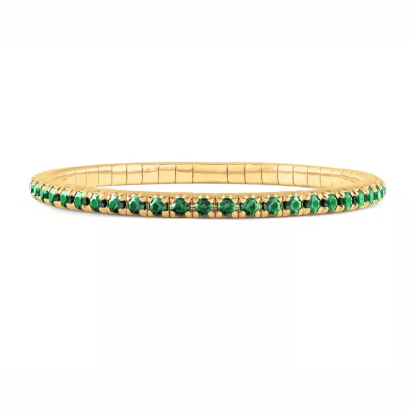 Seamless Stretch Lab Emerald Bracelet
