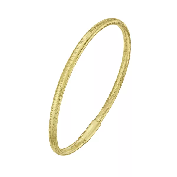 Mesh Stretch Gold Bracelet (3.6mm)