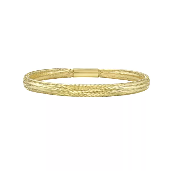 Mesh Stretch Gold Bracelet (5.4mm)