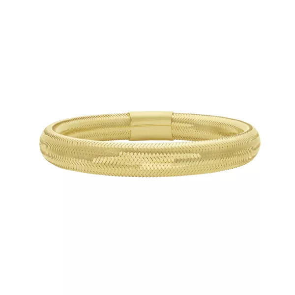 Mesh Stretch Gold Bracelet (8.8mm)