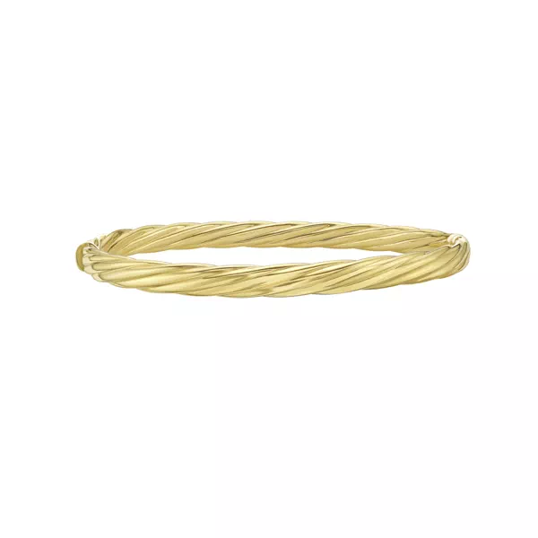 Twisted Gold Bangle