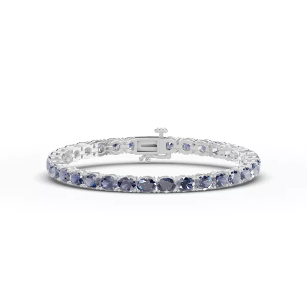 Oval Tanzanite Tennis Bracelet