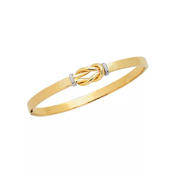 Classic Knot Gold Bangle