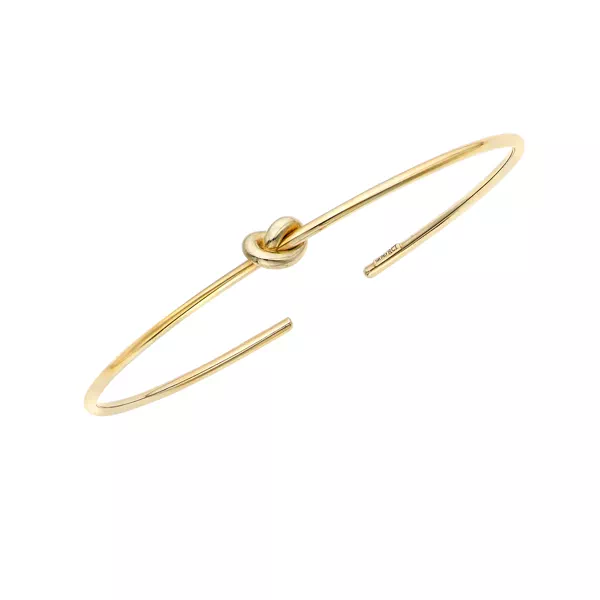 Love Knot Gold Cuff