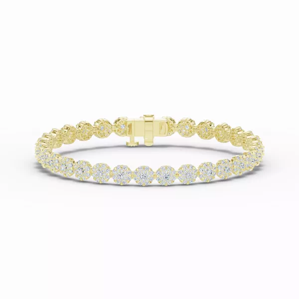 Diamond Bracelets Double Halo Lab Diamond Tennis Bracelet (5 ct. tw.)