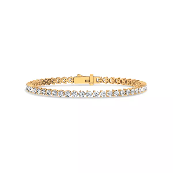 Three-Prong Diamond Tennis Bracelet (4 ct. tw.) - 6.5 In.