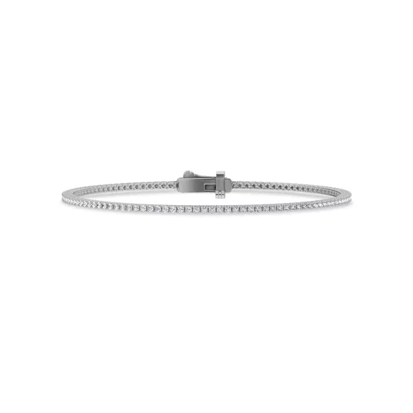  Lab Diamond Silver Tennis Bracelet (1 ct. tw.)