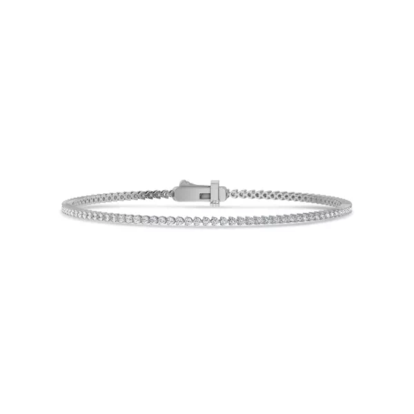 Three-Prong Diamond Tennis Bracelet (1ct. tw.) - 6.5 In.