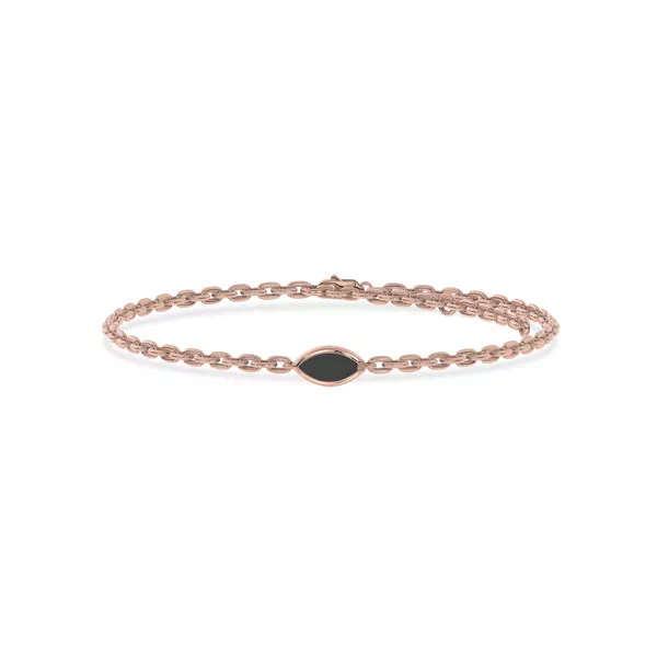 Maravina Black Ceramic Bezel Bracelet by Christian Siriano
