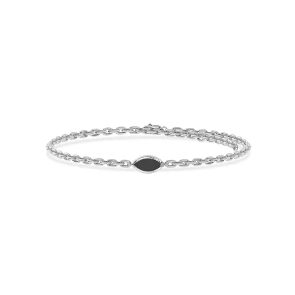 Maravina Black Ceramic Bezel Bracelet by Christian Siriano