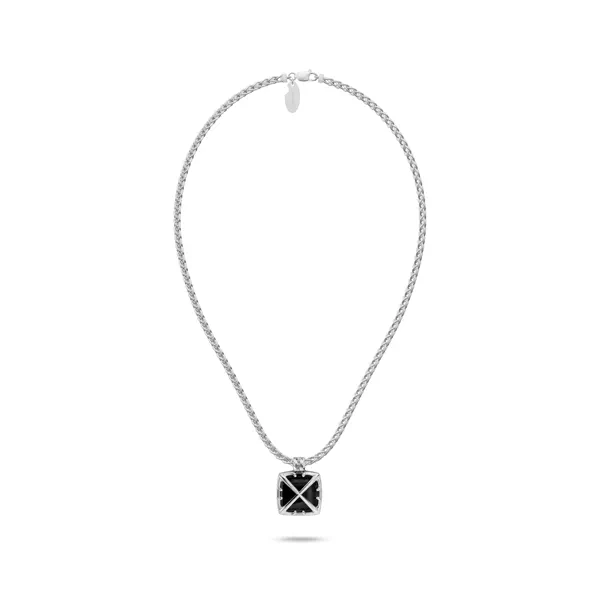 Double Arrow Onyx Necklace by Off-White