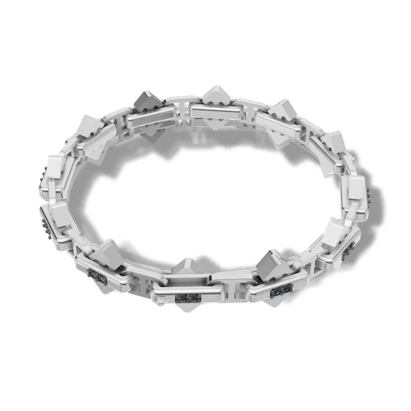 Arrow Link Black Diamond Bracelet by Off-White