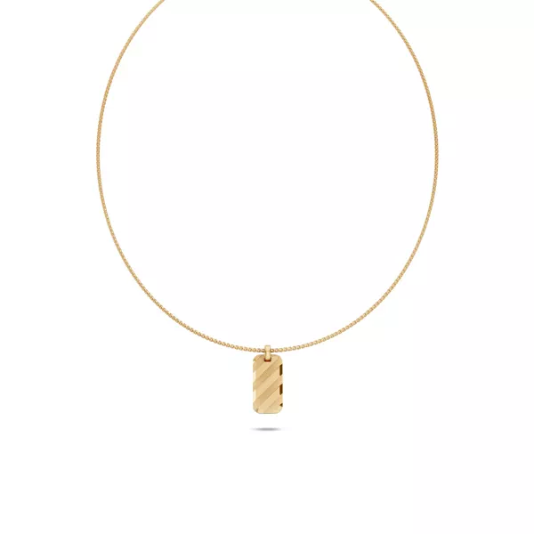 Shadow Stripe Tag Necklace by Off-White