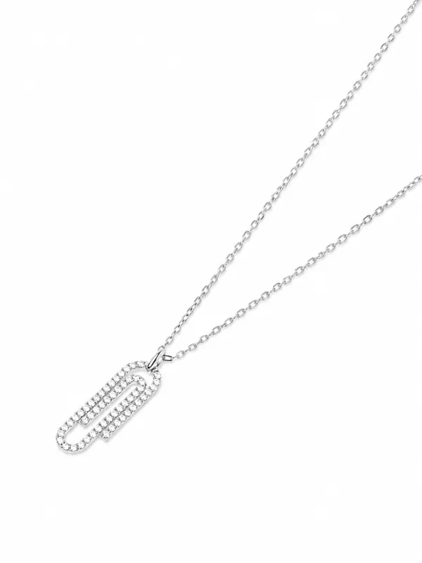 Paperclip Lab Diamond Necklace by Off-White