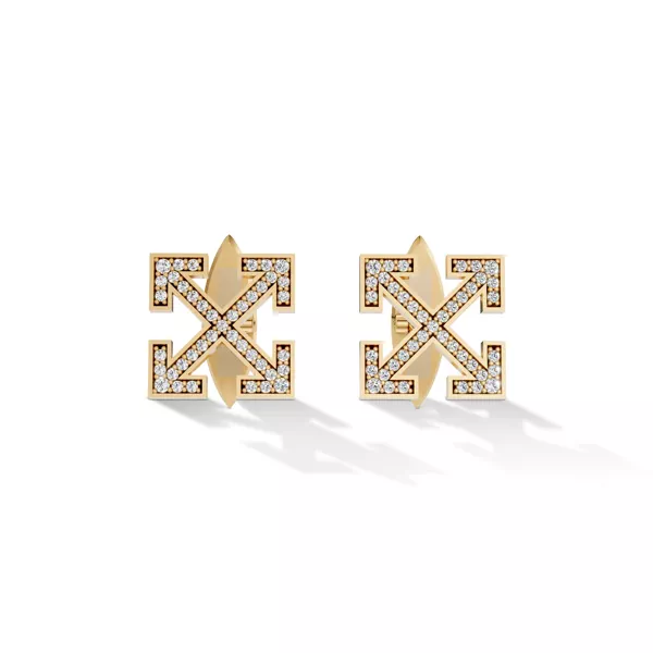 Double Arrow Lab Diamond Cuff Links by Off-White