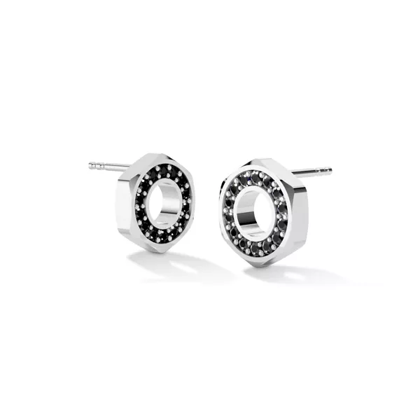 Hex Nut Lab Diamond Stud Earrings by Off-White